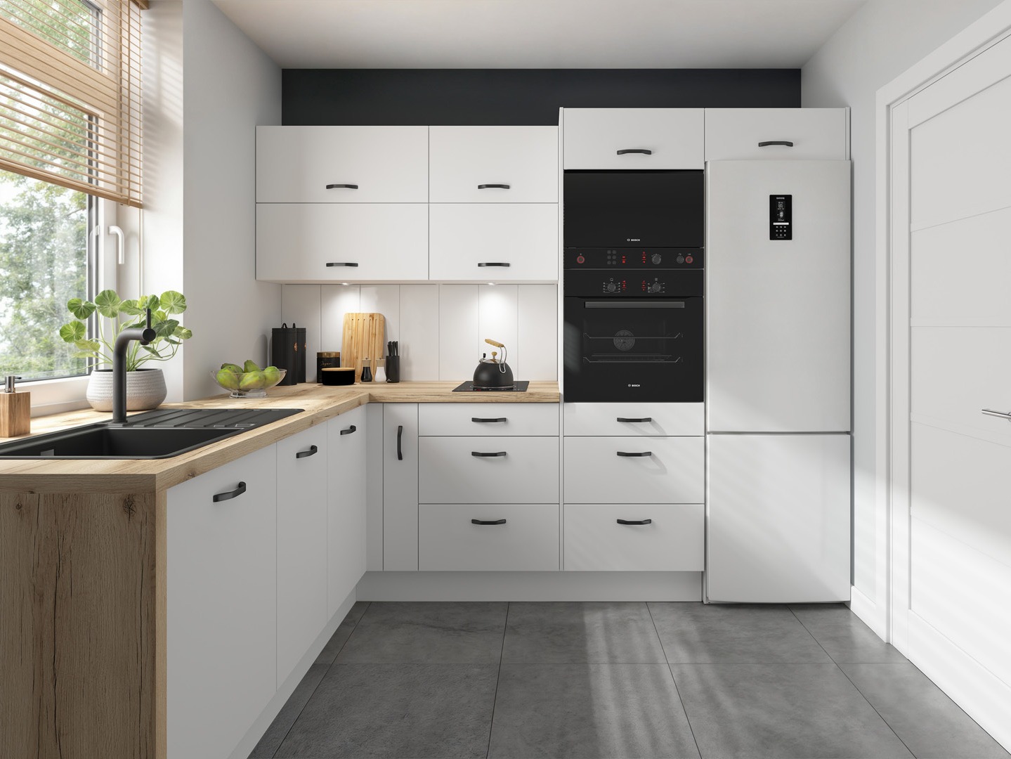 Zbirka kuhinj Top White