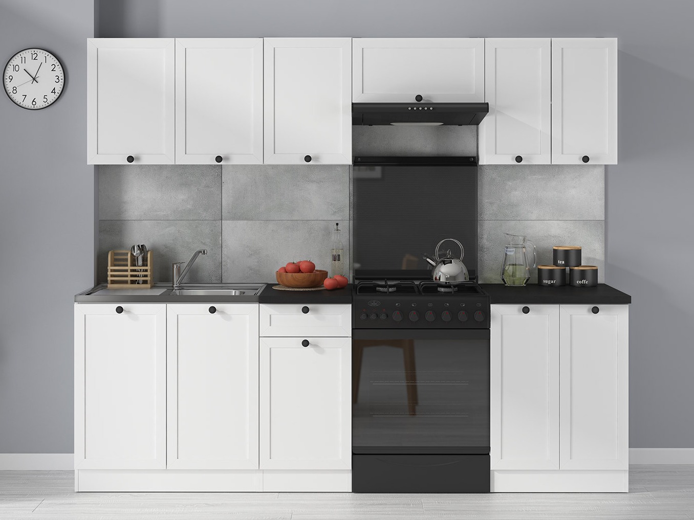 Zbirka kuhinj Classic White Oak