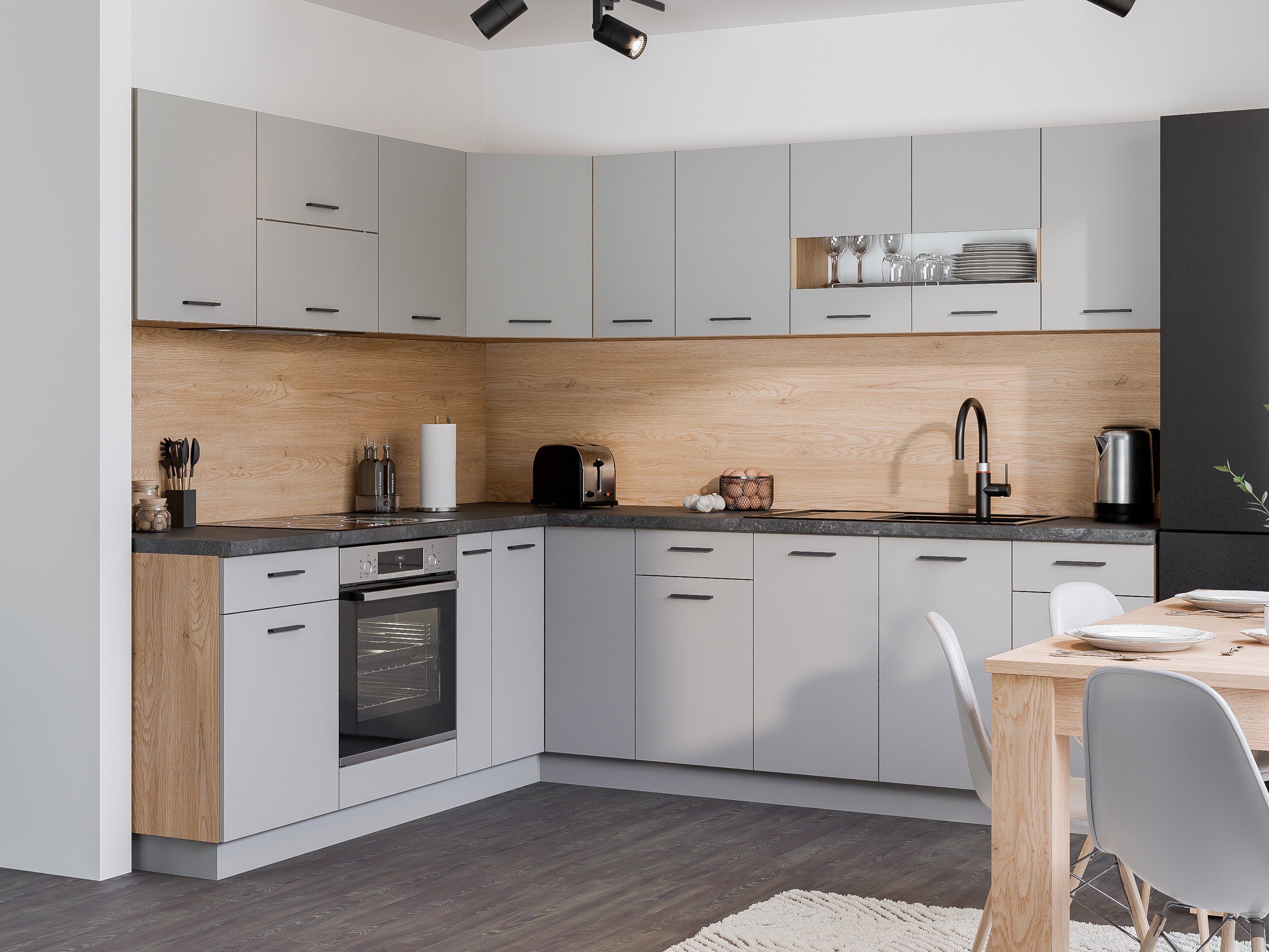 Zbirka kuhinj Ati Grey