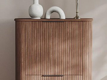 Pohištvo z utori ali letvicami