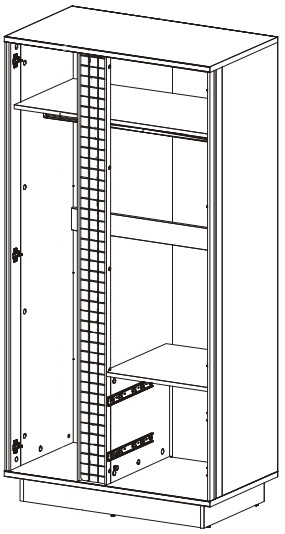 Garderobna omara Dunvelo 107
