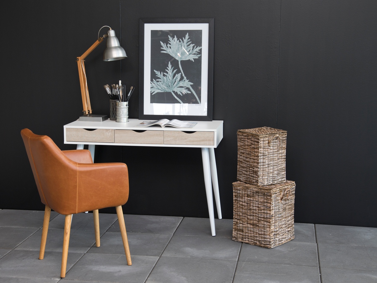 Pisalna miza Norsica 113 (Bela + Hrast)