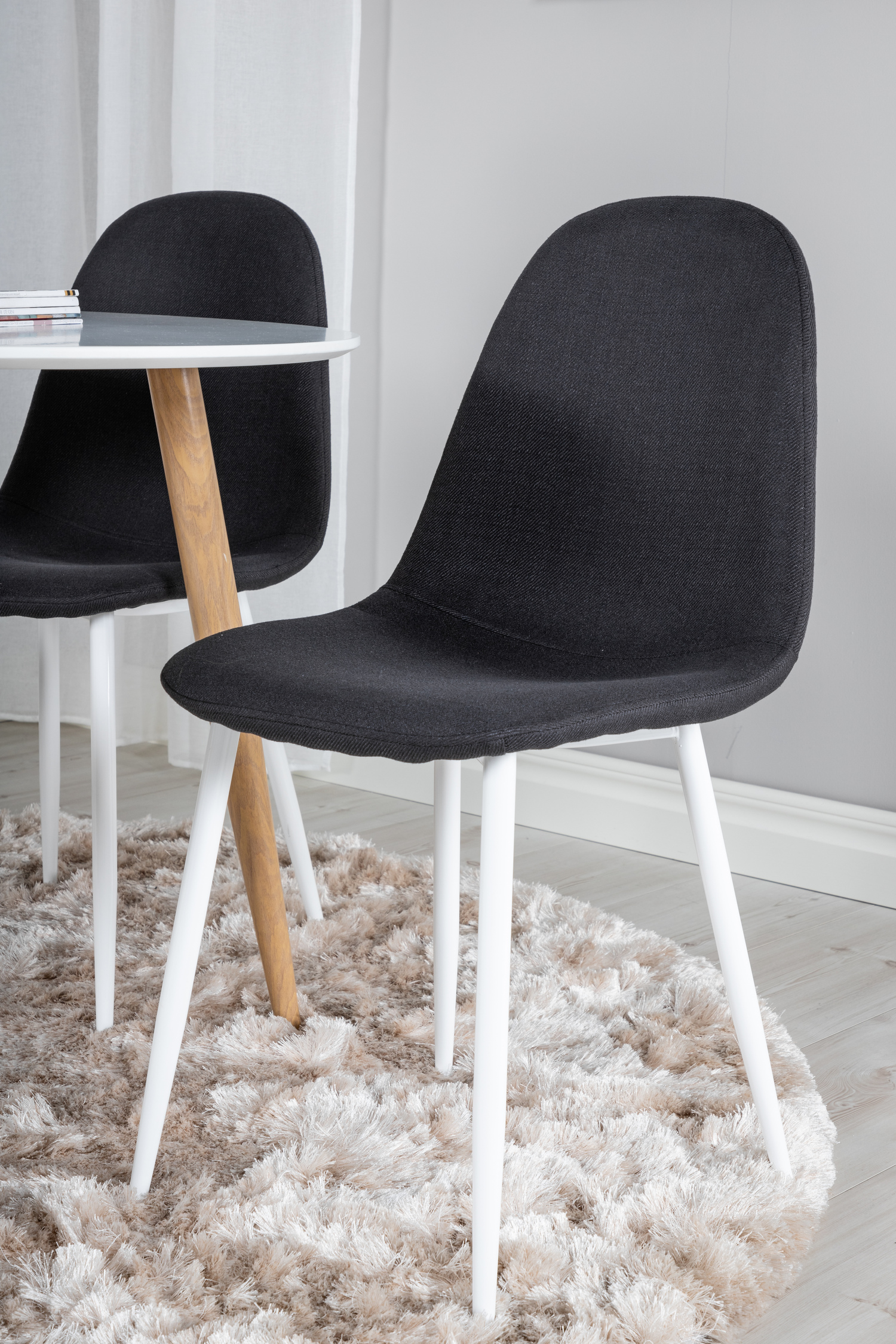 Jedilniški komplet Dallas 291 (Črna + Bela)