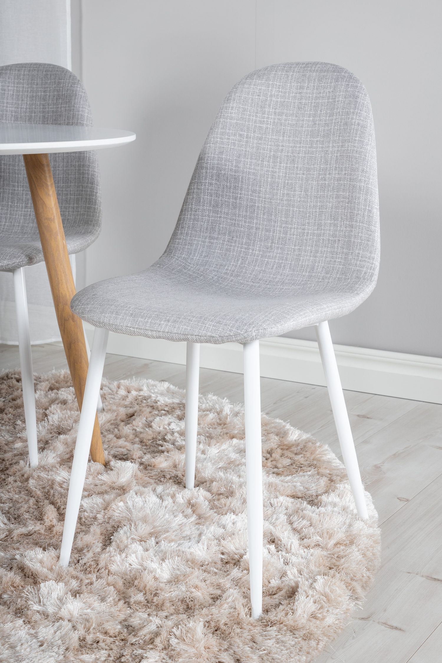 Jedilniški komplet Dallas 291 (Svetlo siva + Bela)