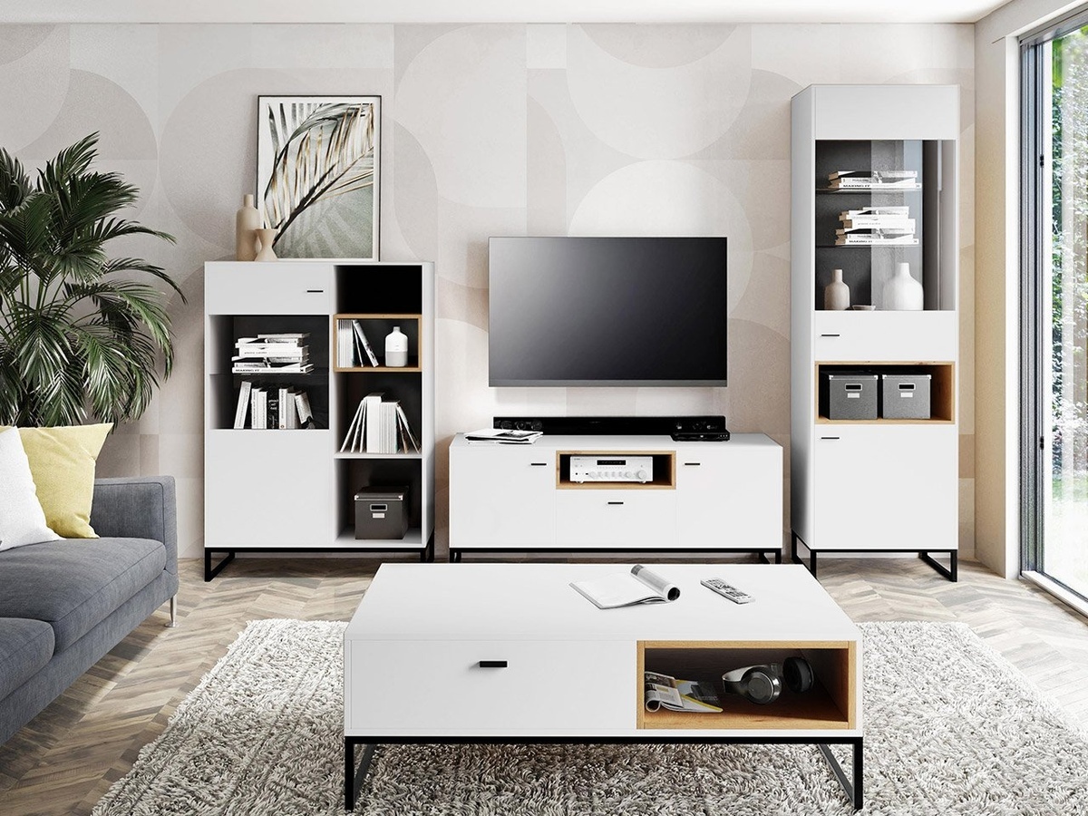 Regal Baltesi 120 (Bela + Artisan hrast)