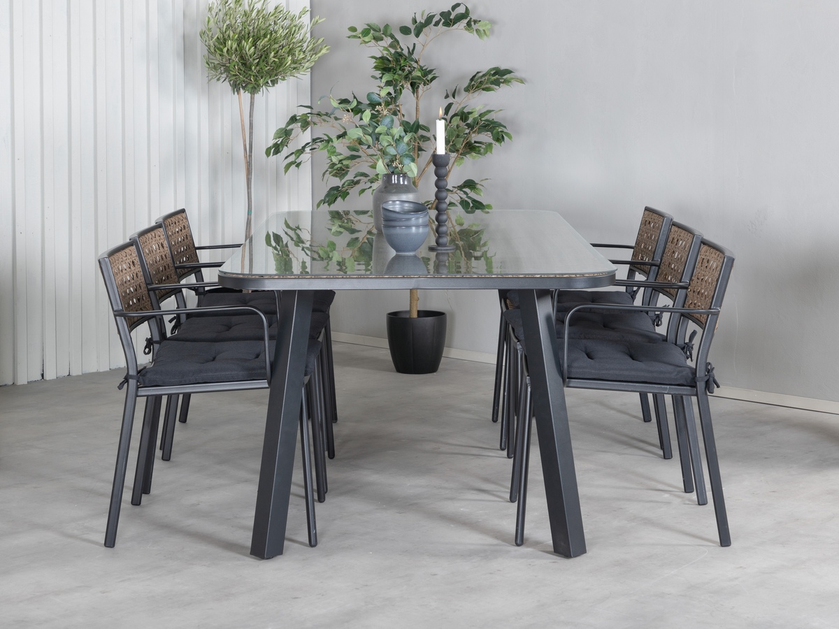 Komplet mize in stolov Dallas 508