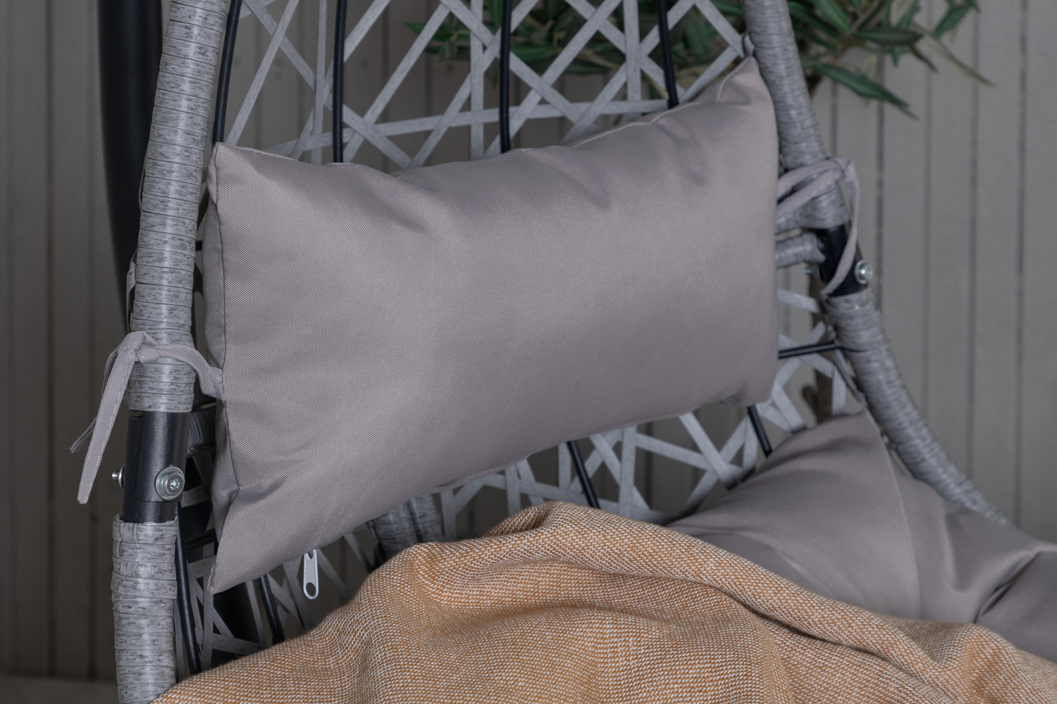 Viseči stol Dallas 519 (Črna + Siva)