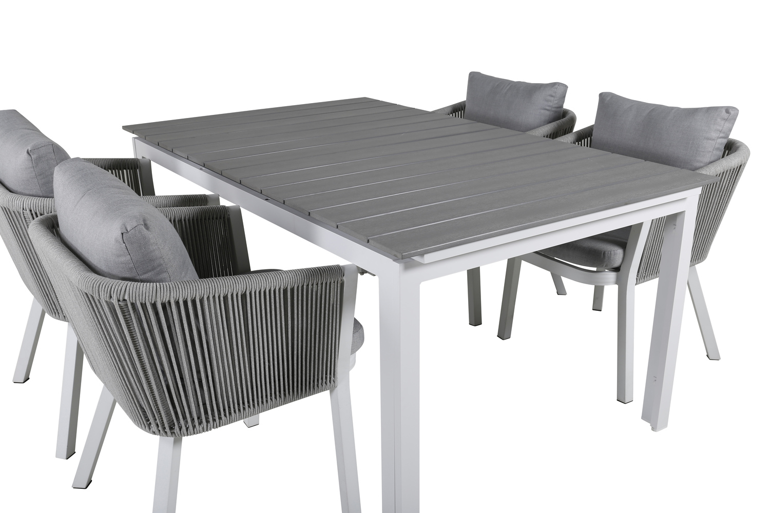 Vrtna miza Dallas 665 (Siva + Bela)