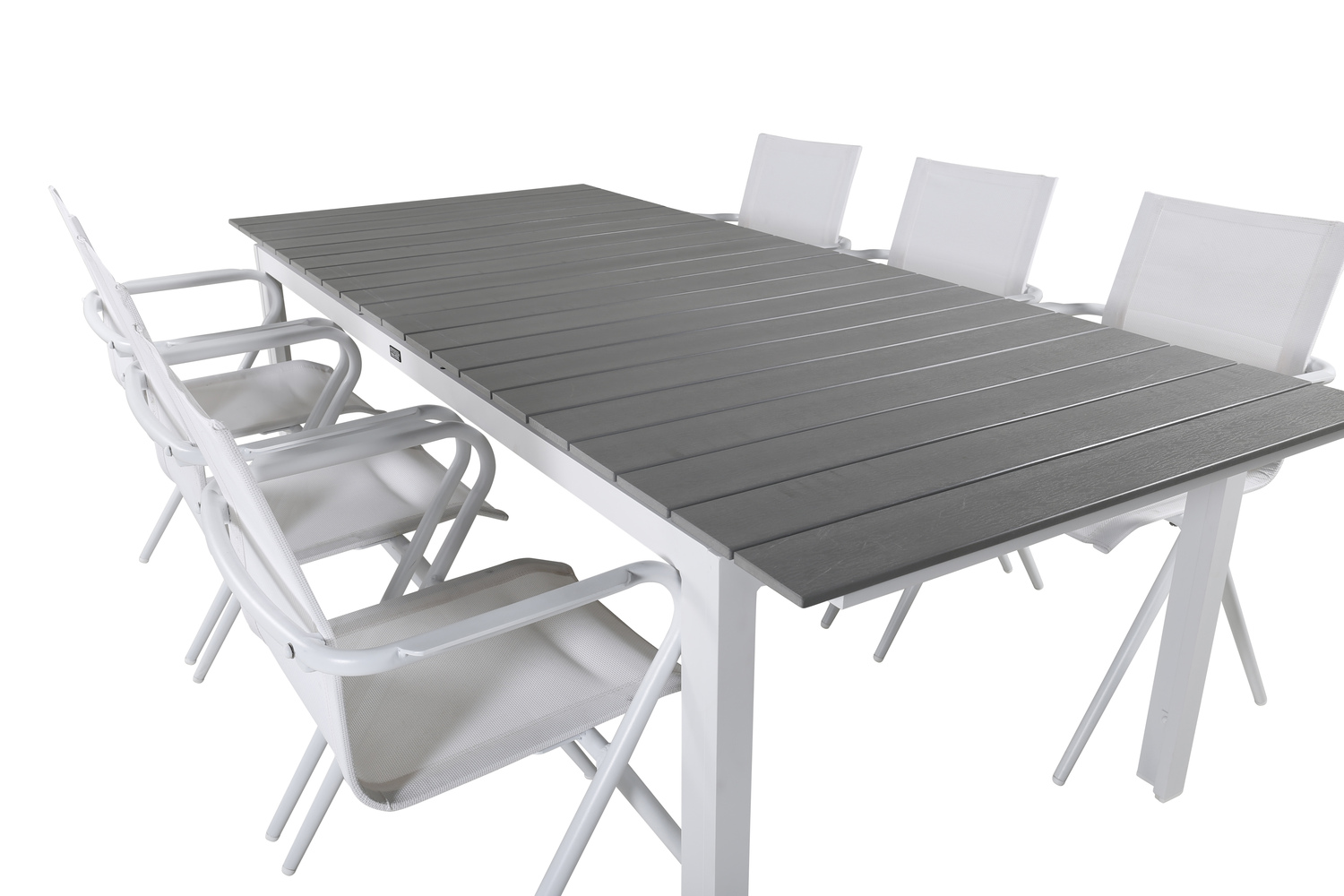 Vrtna miza Dallas 668 (Siva + Bela)