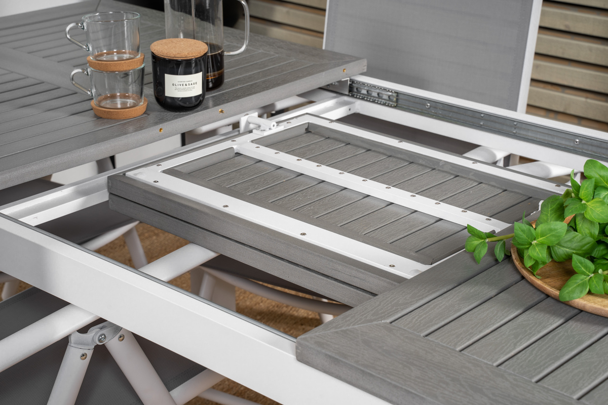 Vrtna miza Dallas 1158 (Siva + Bela)