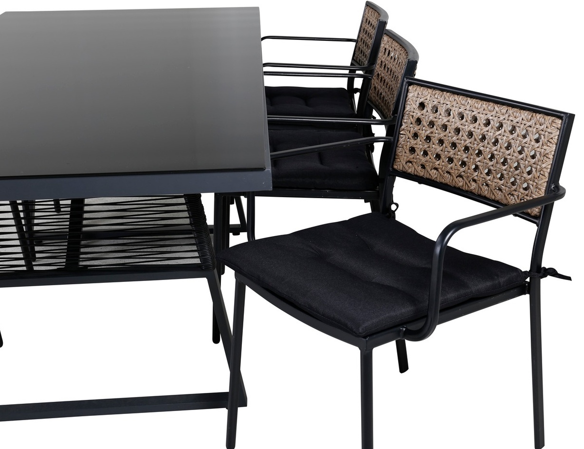 Komplet mize in stolov Dallas 1049