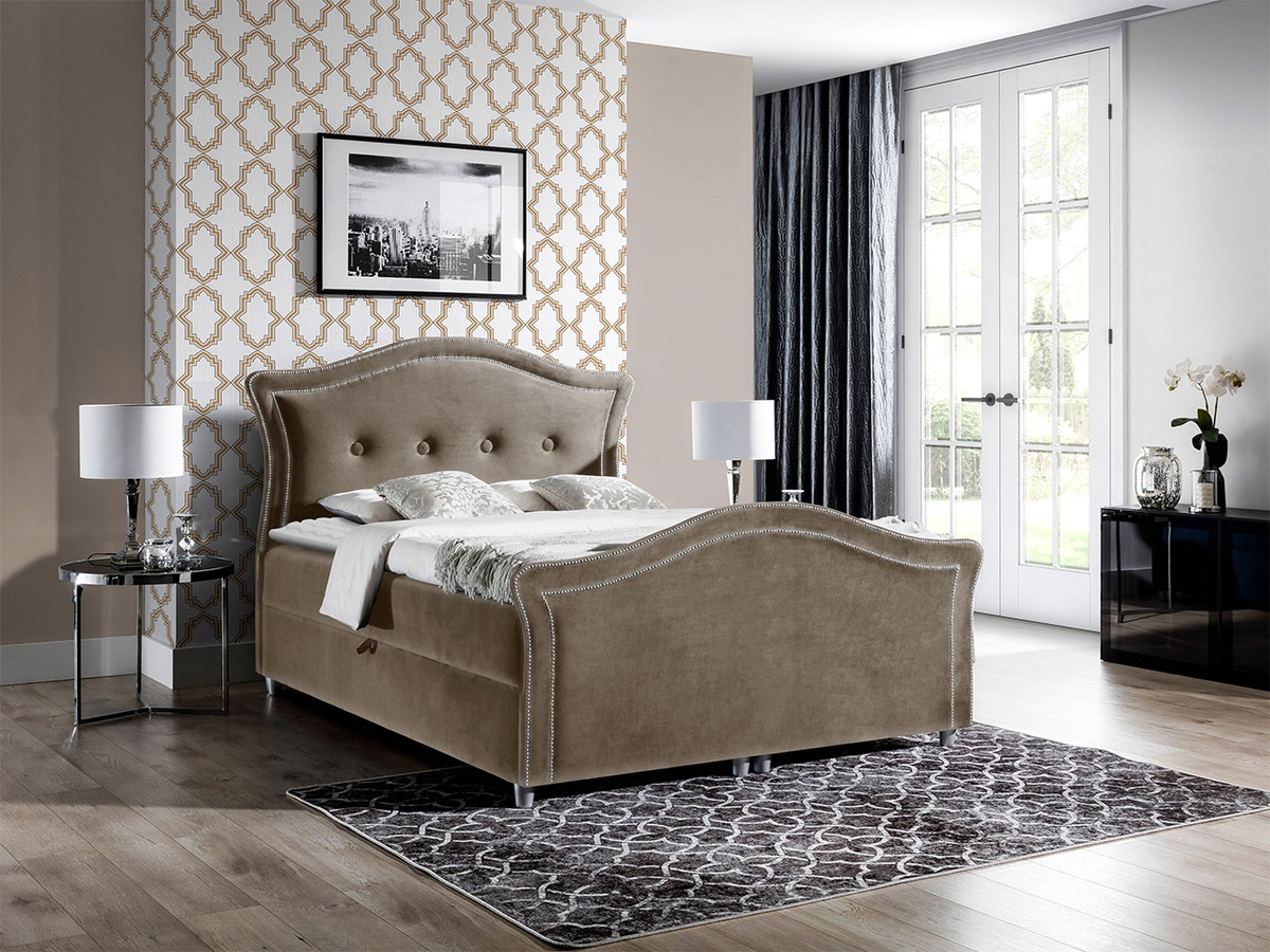 Boxspring postelja Oleum I (Magic Velvet 2207)