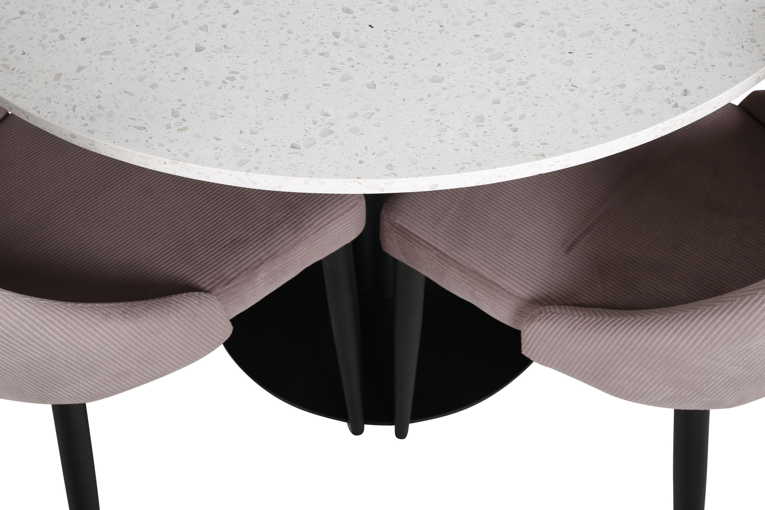 Jedilniški komplet Dallas 1169 (Roza + Črna)