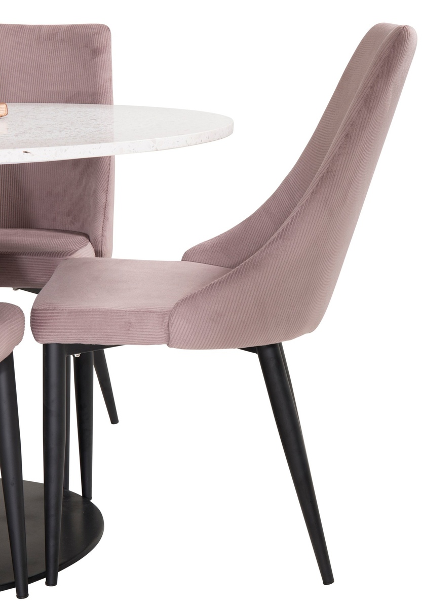 Jedilniški komplet Dallas 1169 (Roza + Črna)