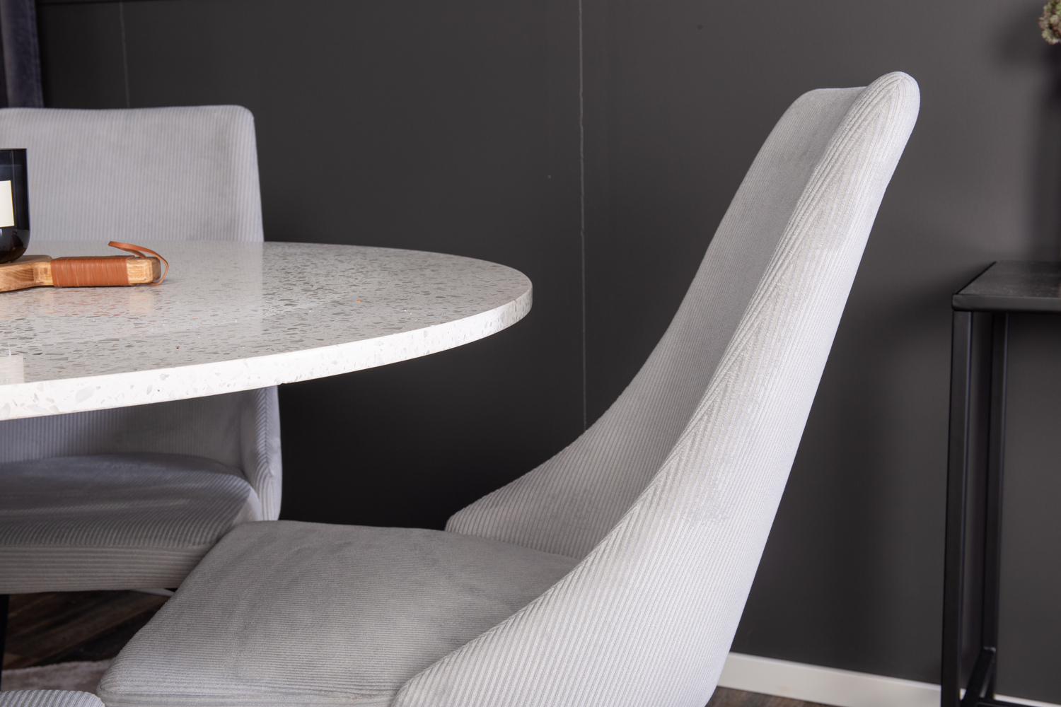 Jedilniški komplet Dallas 1169 (Siva + Črna)