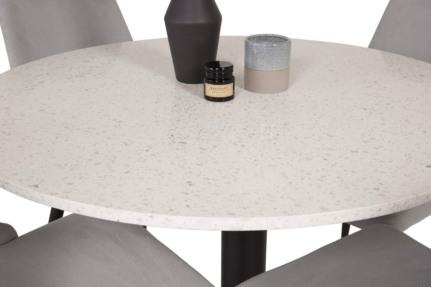 Jedilniški komplet Dallas 1169 (Siva + Črna)