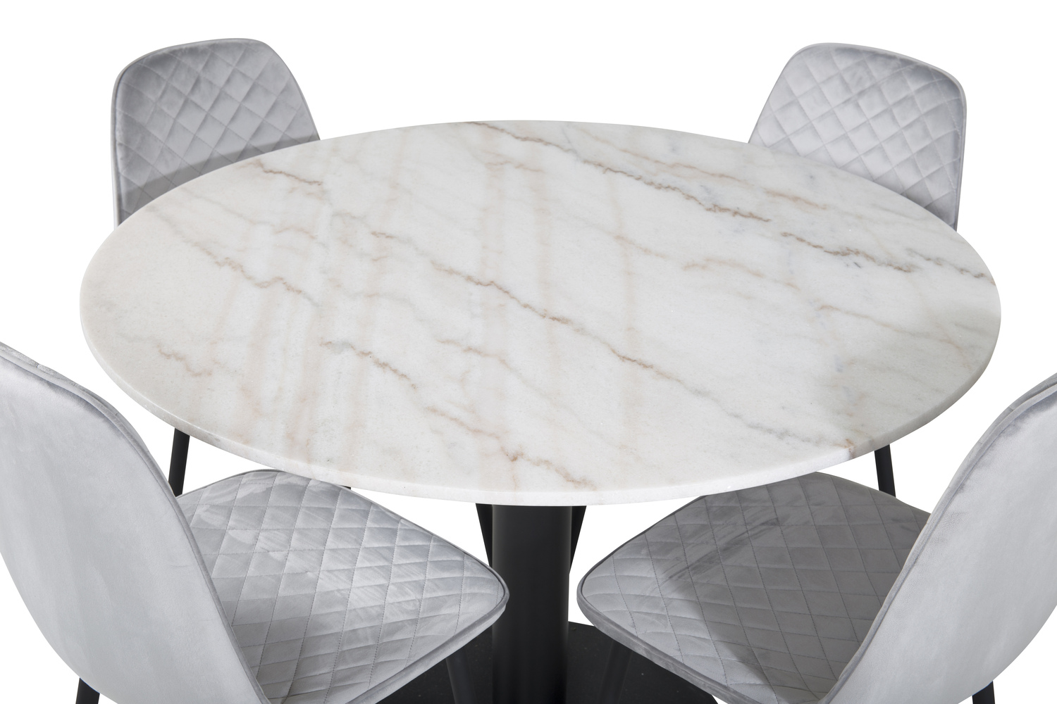 Jedilniški komplet Dallas 1302 (Siva + Črna)