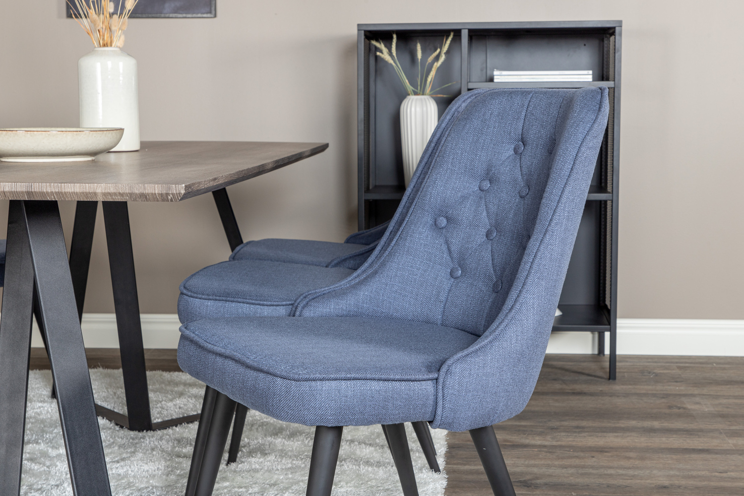 Jedilniški komplet Dallas 1347 (Modra + Črna)