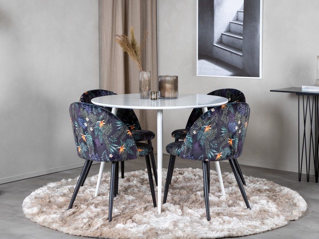 Jedilniški komplet Dallas 4611 (Bela)