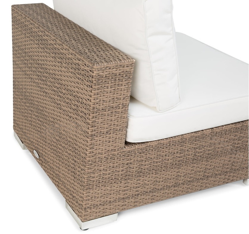 Vrtni fotelj Comfort Garden 1373 (Rjava + Bela)