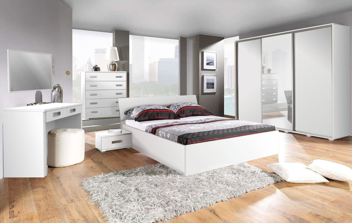 Komplet spalnic Elicavo 106 (Bela)