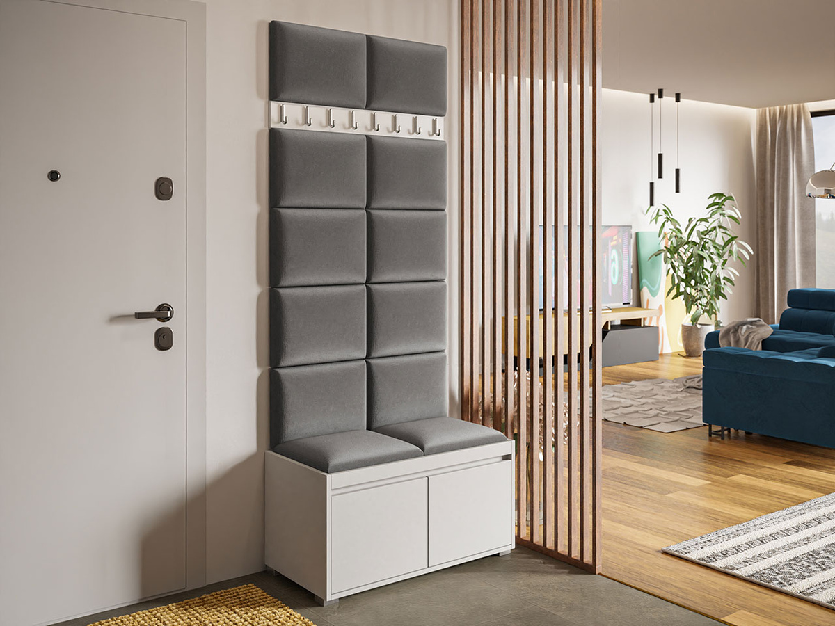 Komplet za predsobo Comfivo Pinus IV (Bela + Manila 16)