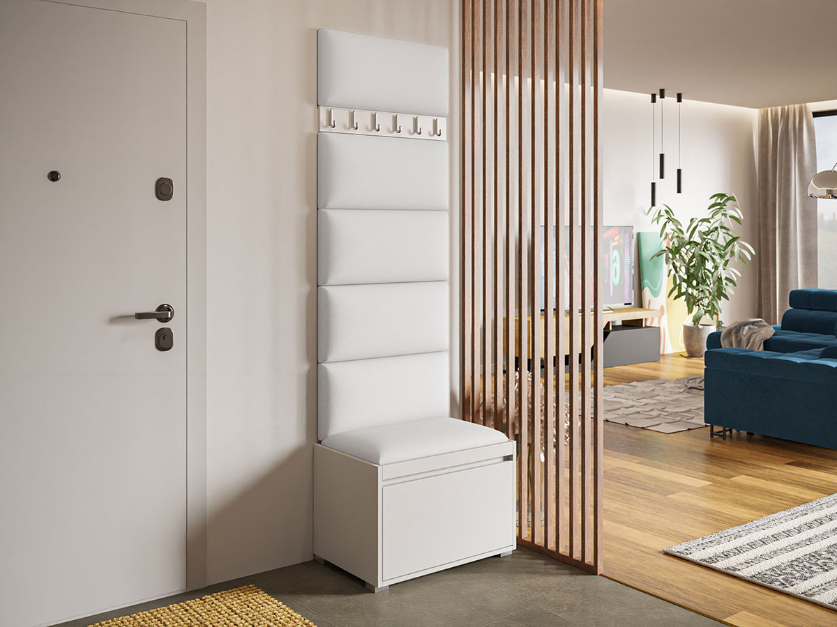 Komplet za predsobo Comfivo Pinus V (Bela + Soft 017)