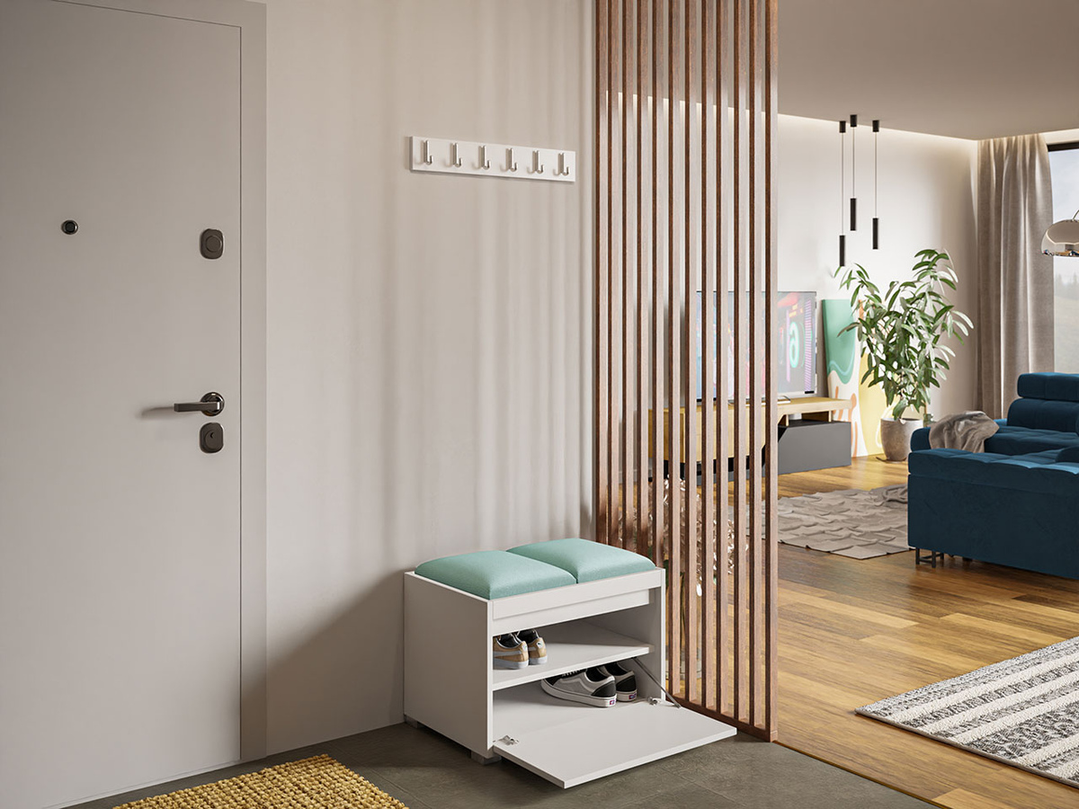 Komplet za predsobo Comfivo Pinus VI (Bela + Manila 11)