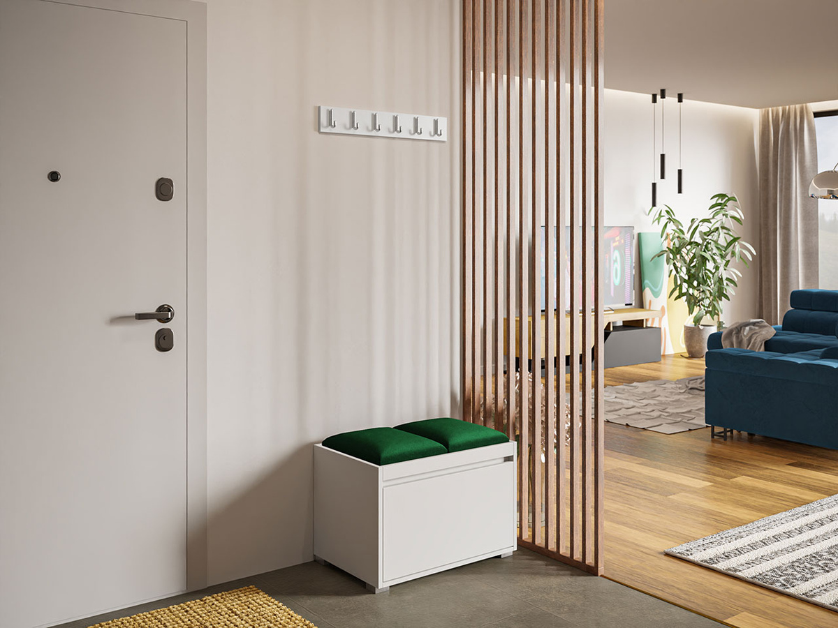 Komplet za predsobo Comfivo Pinus VI (Bela + Manila 35)