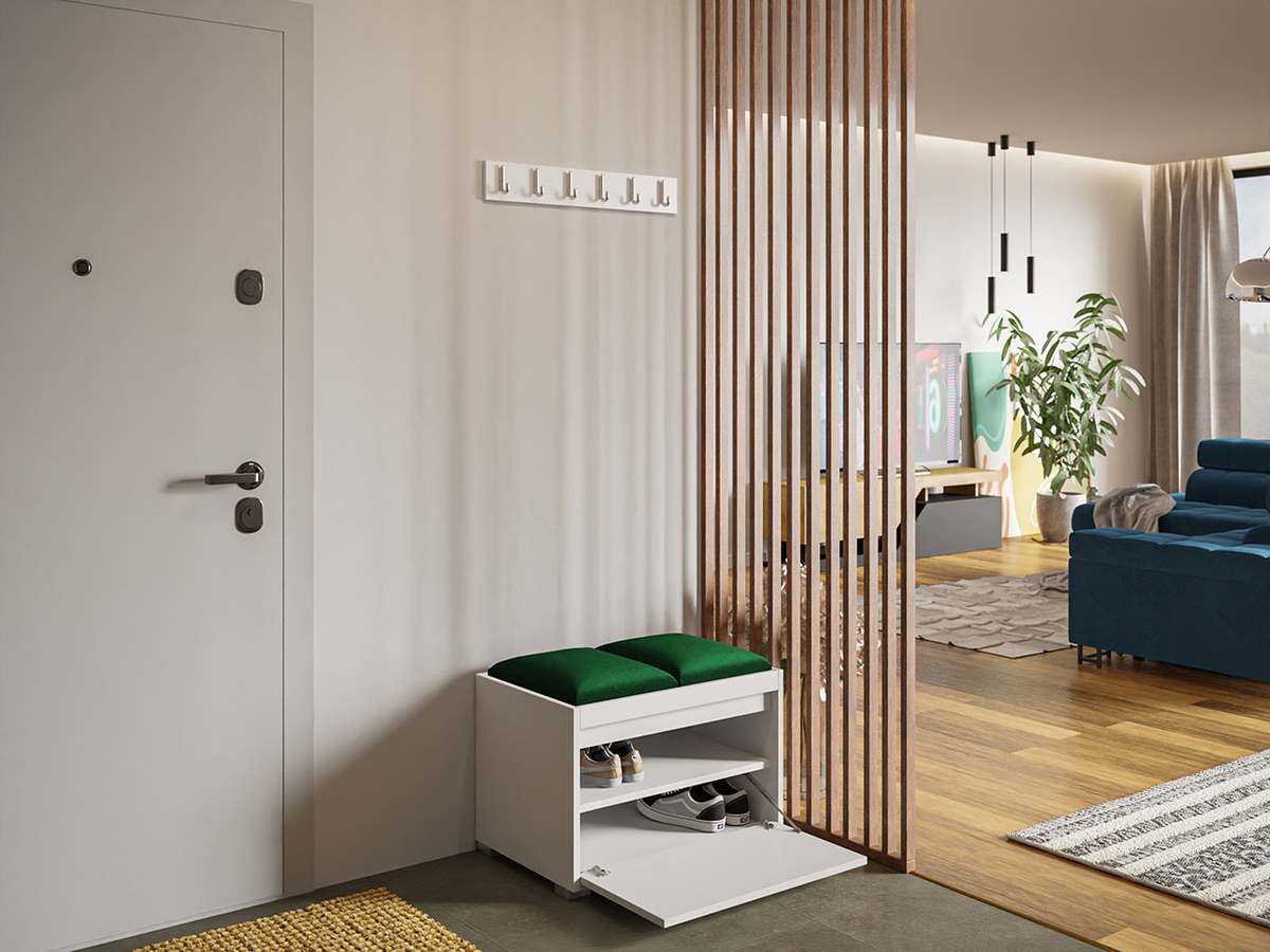 Komplet za predsobo Comfivo Pinus VI (Bela + Manila 35)