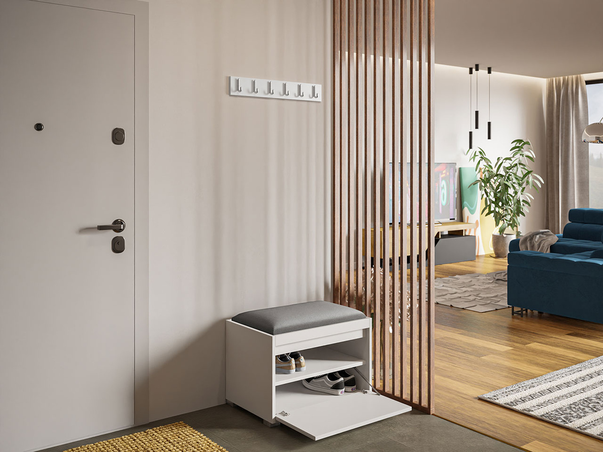 Komplet za predsobo Comfivo Pinus VIII (Bela + Manila 16)