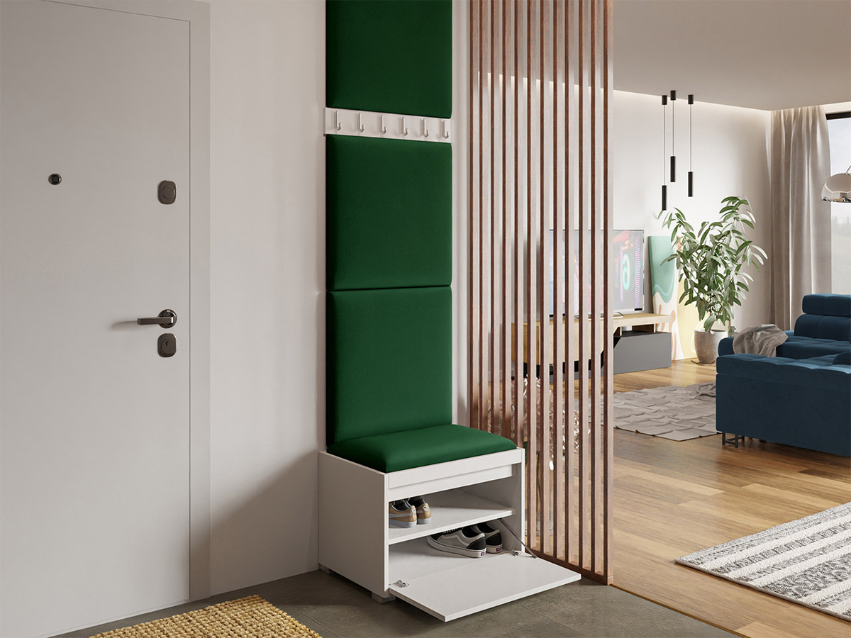 Komplet za predsobo Comfivo Pinus IX (Bela + Manila 35)
