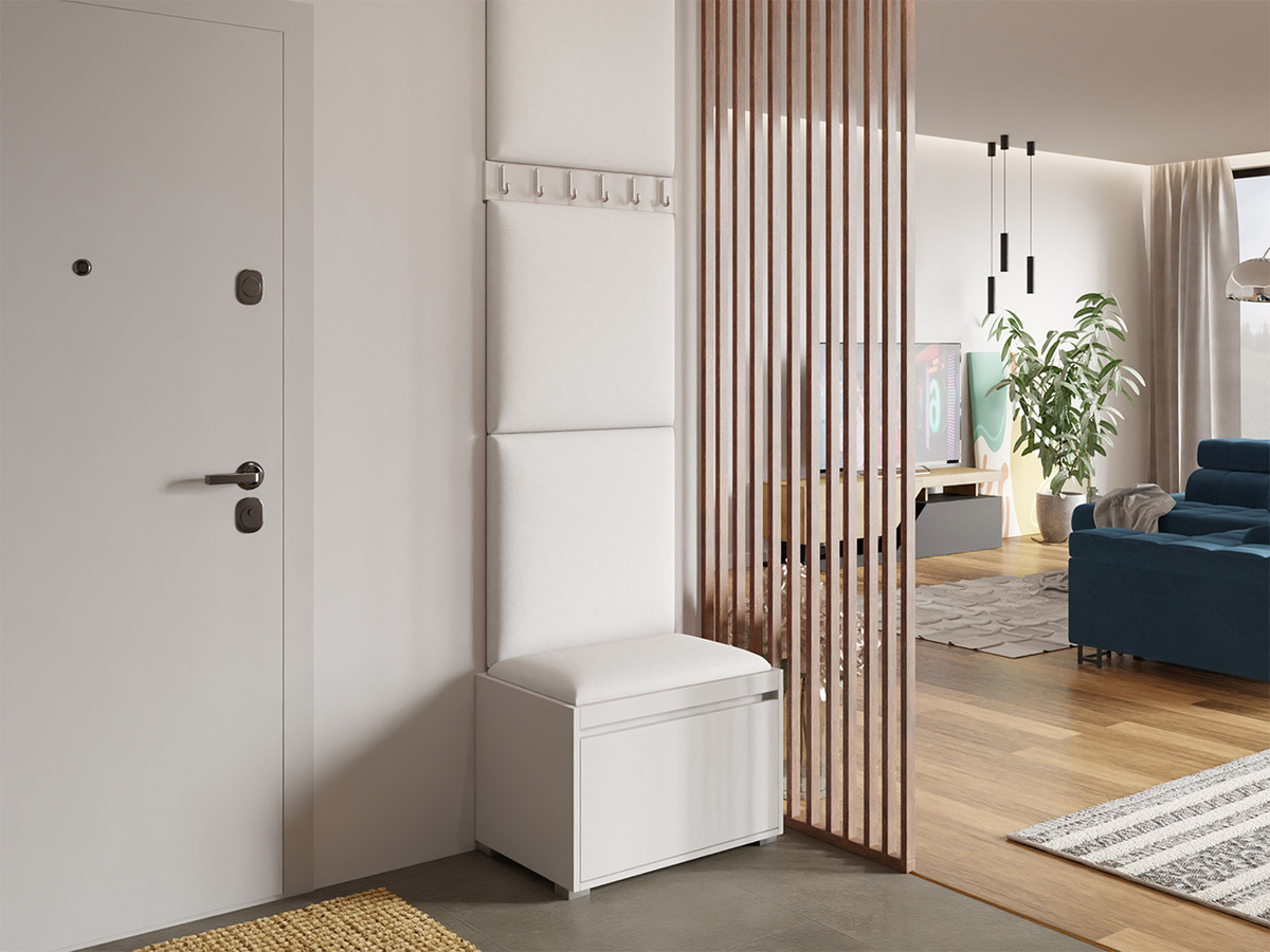 Komplet za predsobo Comfivo Pinus IX (Bela + Soft 017)