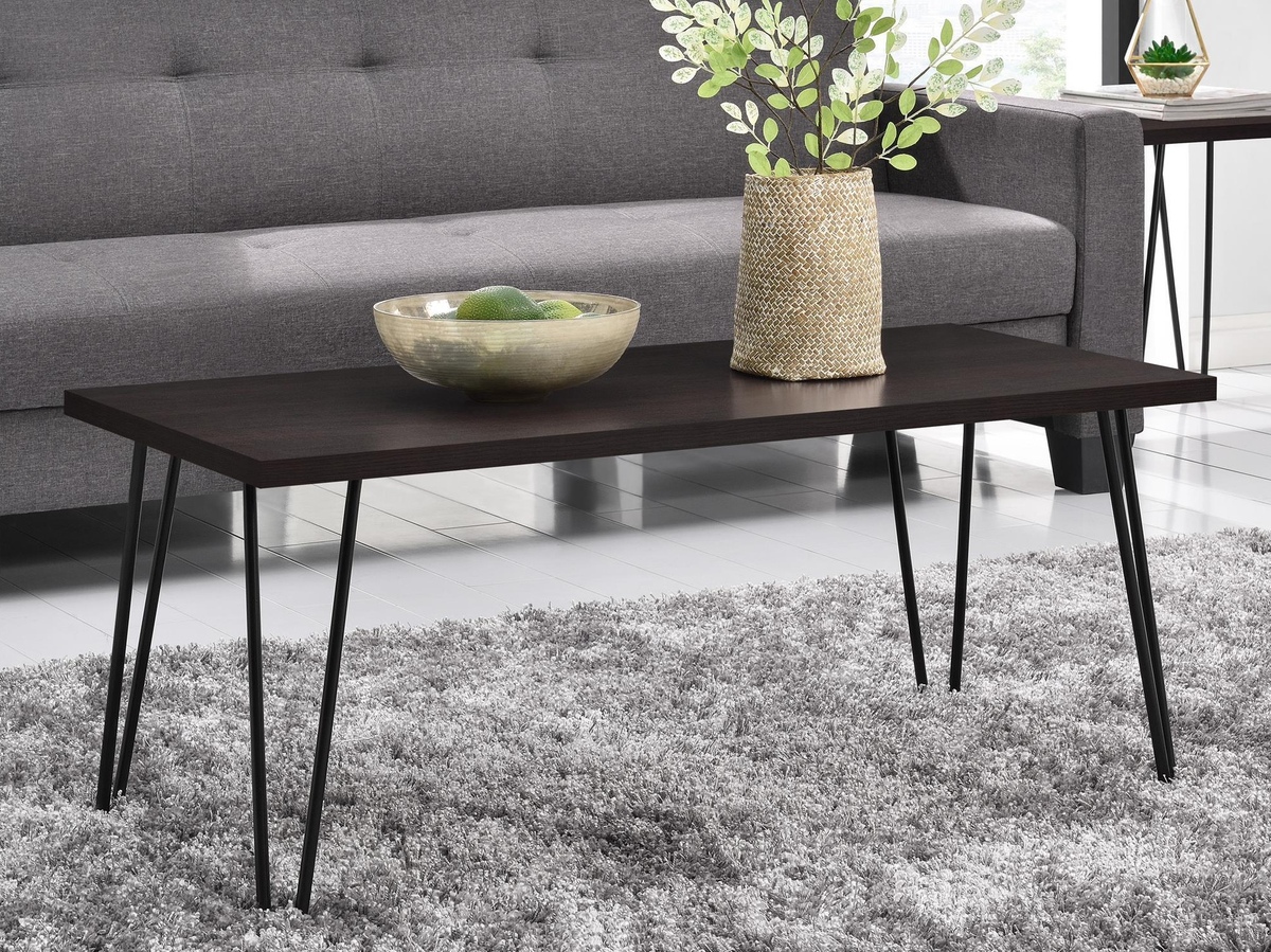 Klubska mizica Nutive 100 (Temno rjava)