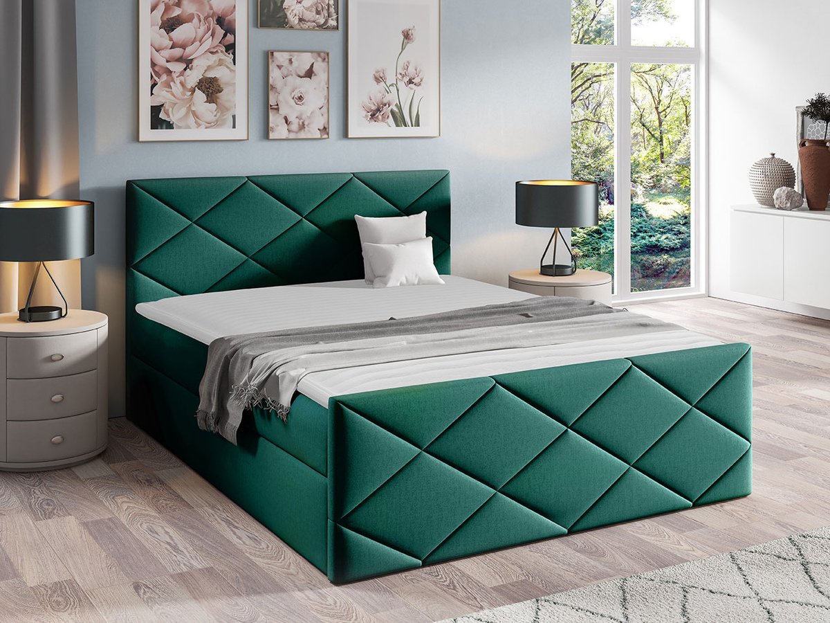 Boxspring postelja Baltimore 155 (Kameleon 37)