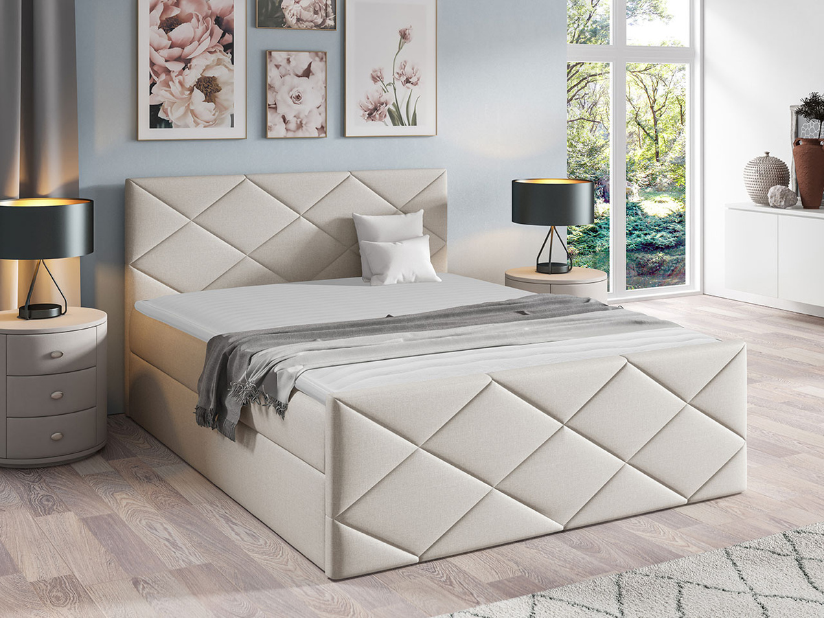 Boxspring postelja Mons (Ikar 01)