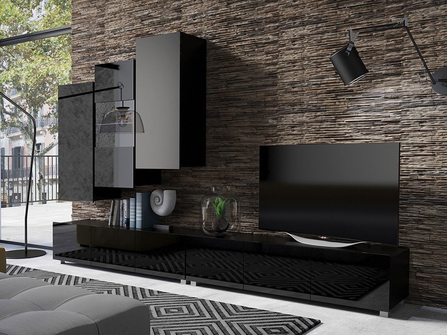 Dnevni prostor Tivdalu 133 (Črna + Sijaj črna)