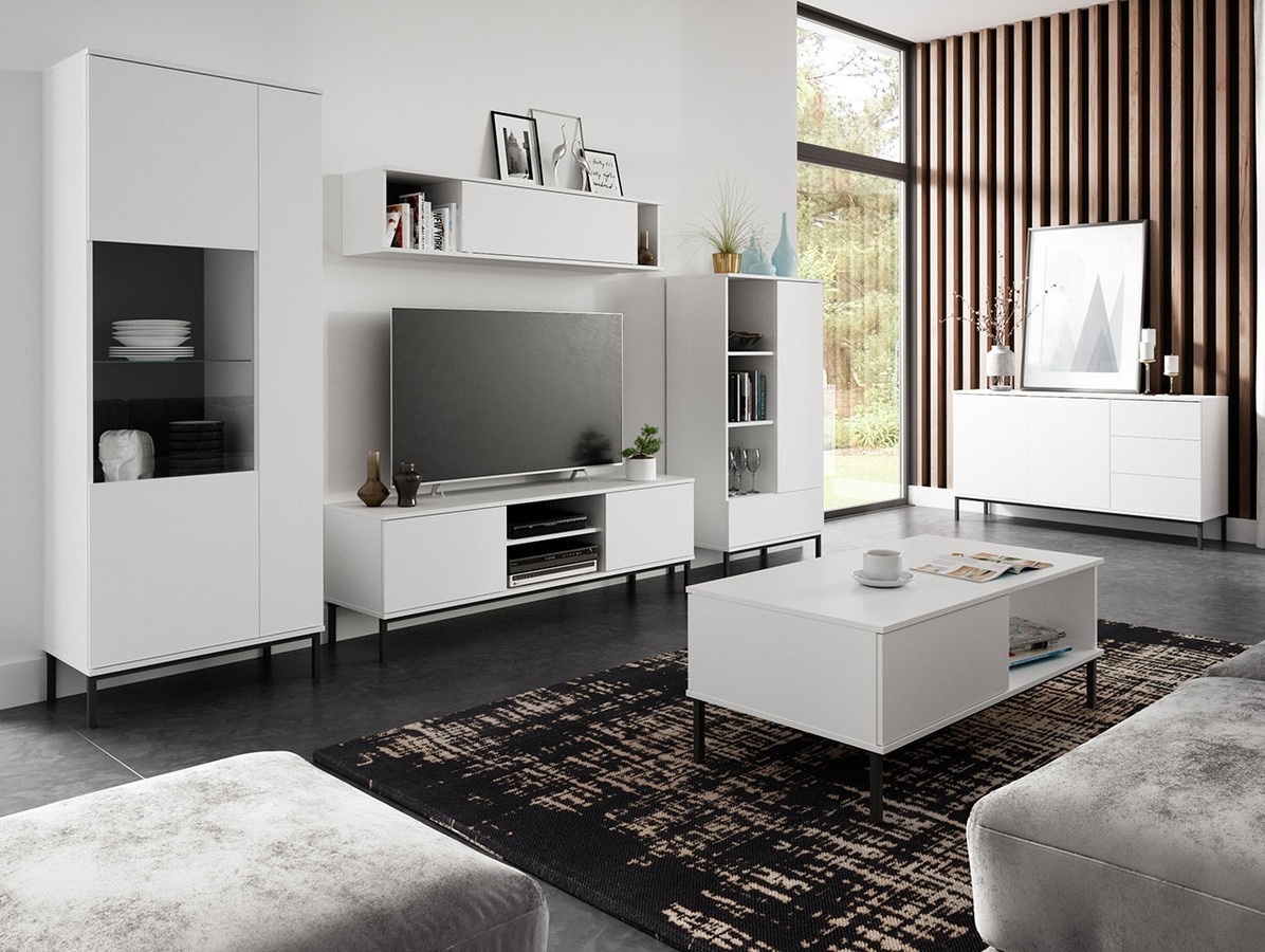 Komplet za dnevno sobo Lomsore 107 (Bela)