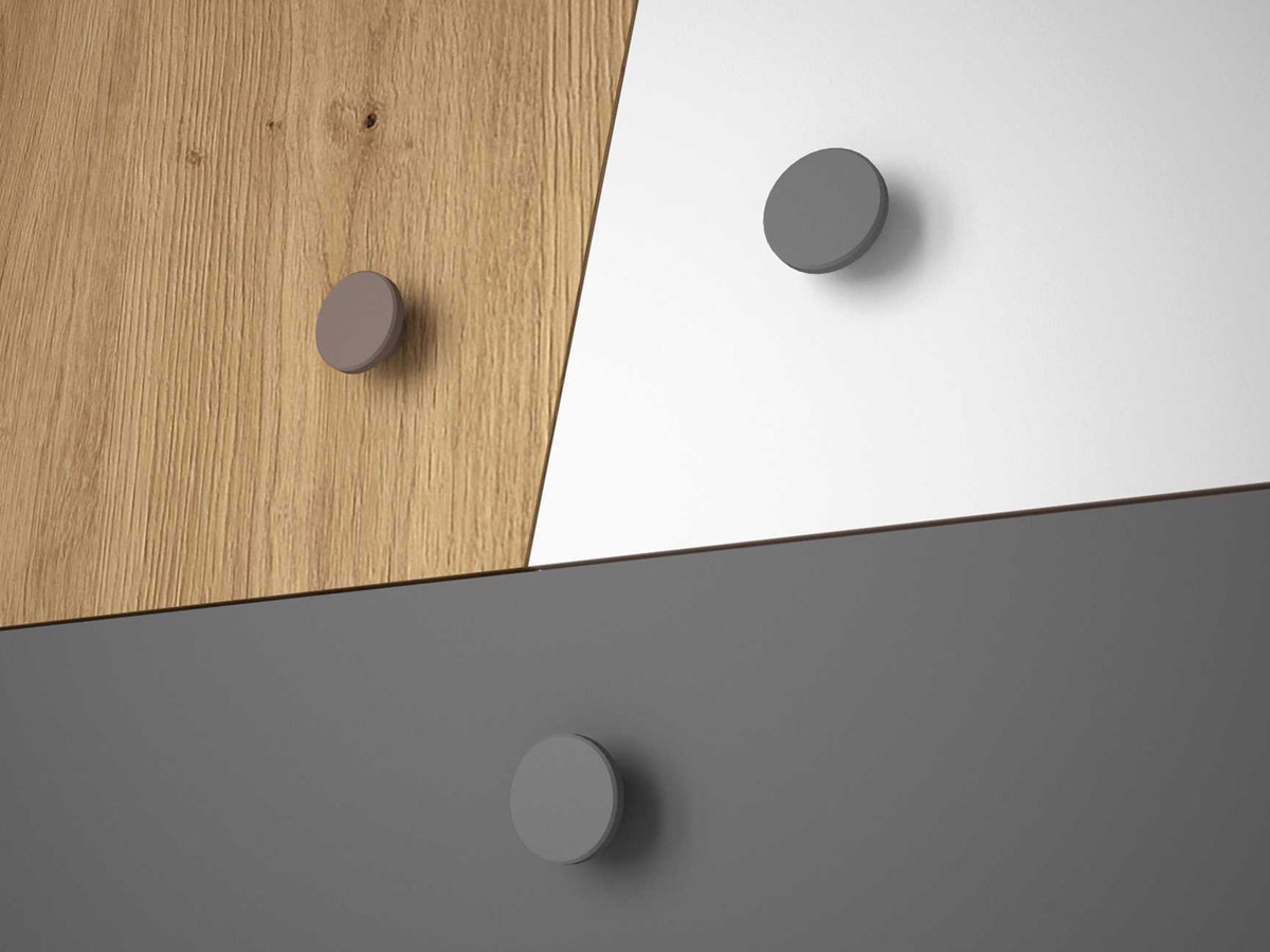 Nočna omarica Almira 108 (Artisan hrast + Bela)