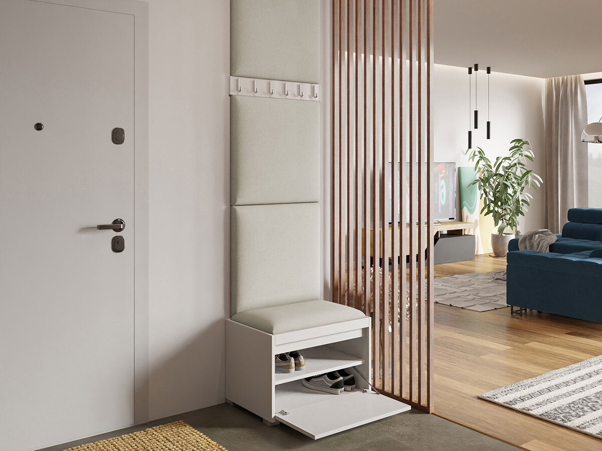 Komplet za predsobo Comfivo Pinus IX (Bela + Manila 02)
