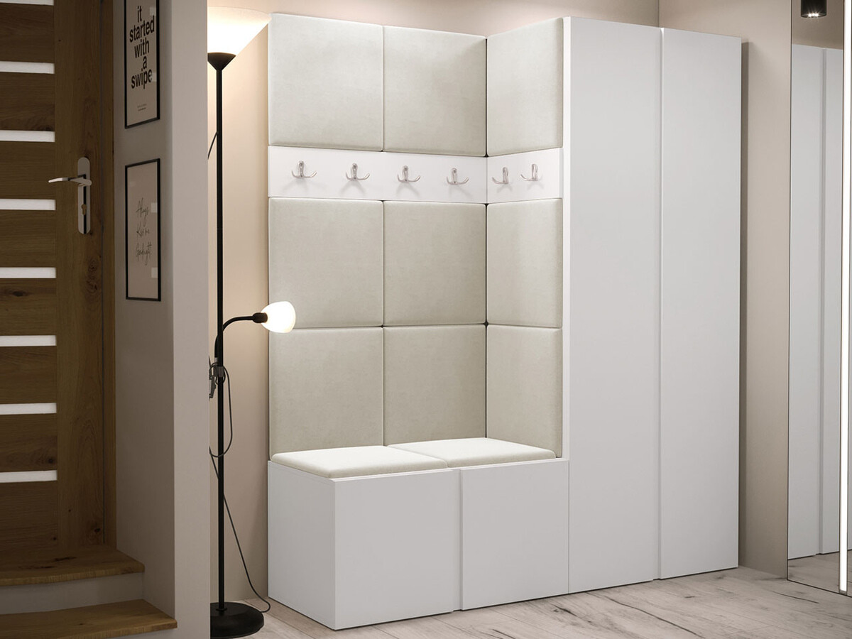 Komplet za predsobo Hartford 266 (Bela)