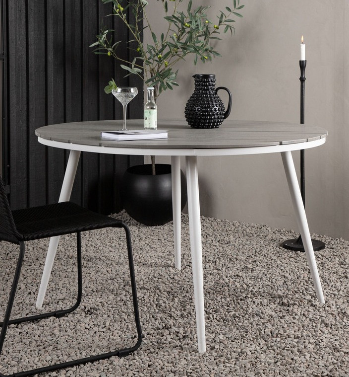 Vrtna miza Dallas 2467 (Siva + Bela)