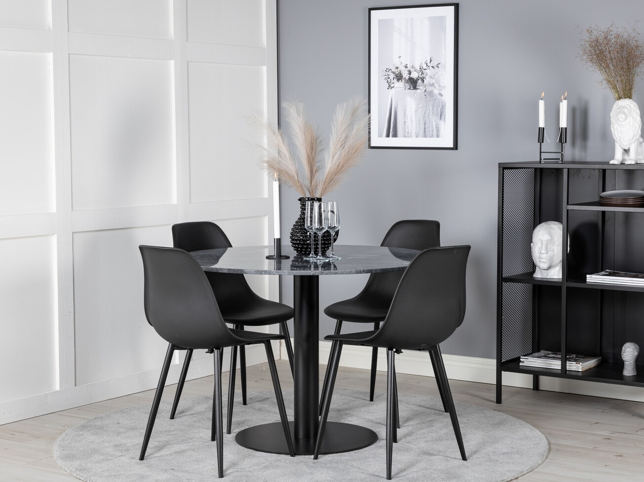 Jedilniški komplet Dallas 2630 (Črna)