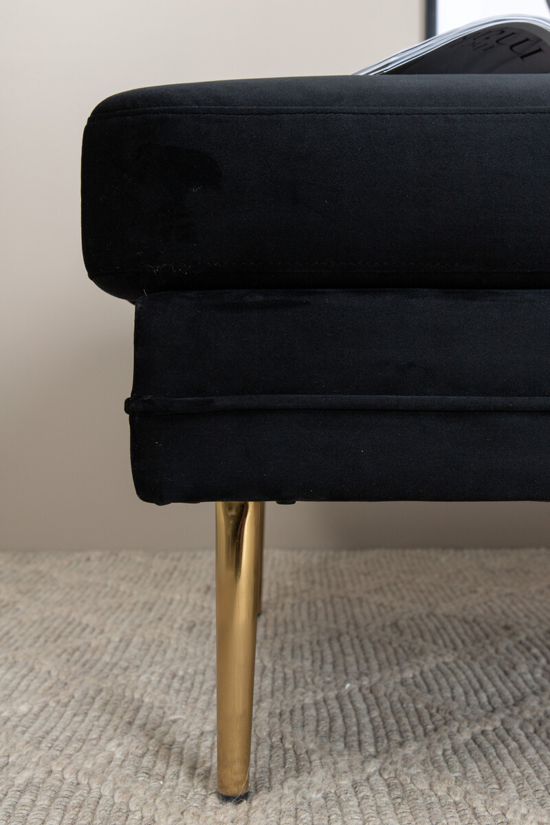 Klop z oblazinjenjem Dallas 2653 (Črna + Zlata)