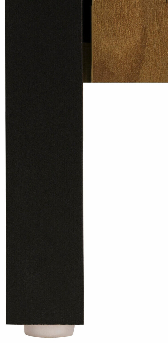 Kopalniški komplet Larnovo 117 (Temen hrast + Črna)