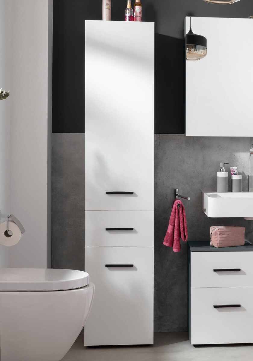 Prostostoječa Kopalniška omarica Larlori 103 (Antracit + Bela)