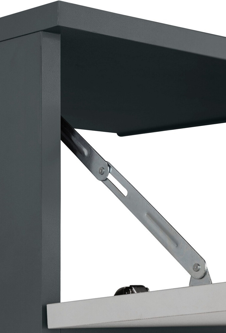 Prostostoječa kopalniška omarica za umivalnik Larlori 101 (Antracit + Bela)