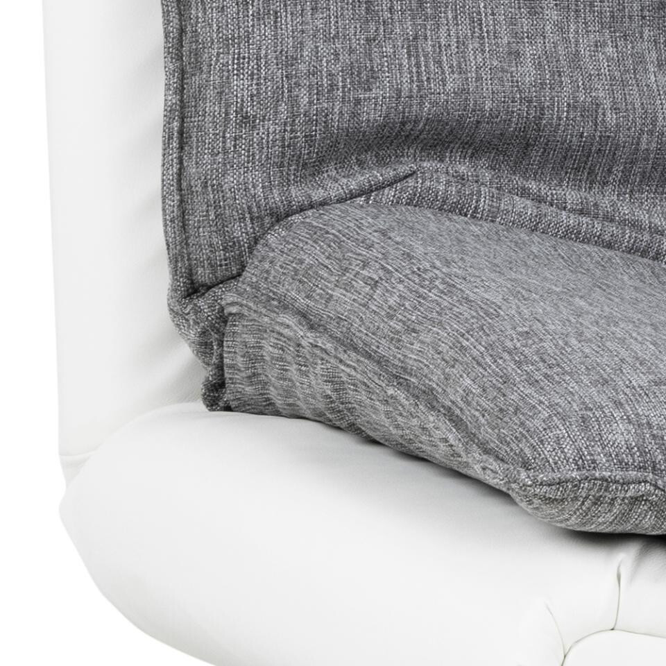 Raztegljiv kavč Norsica 228 (Bela + Svetlo siva)