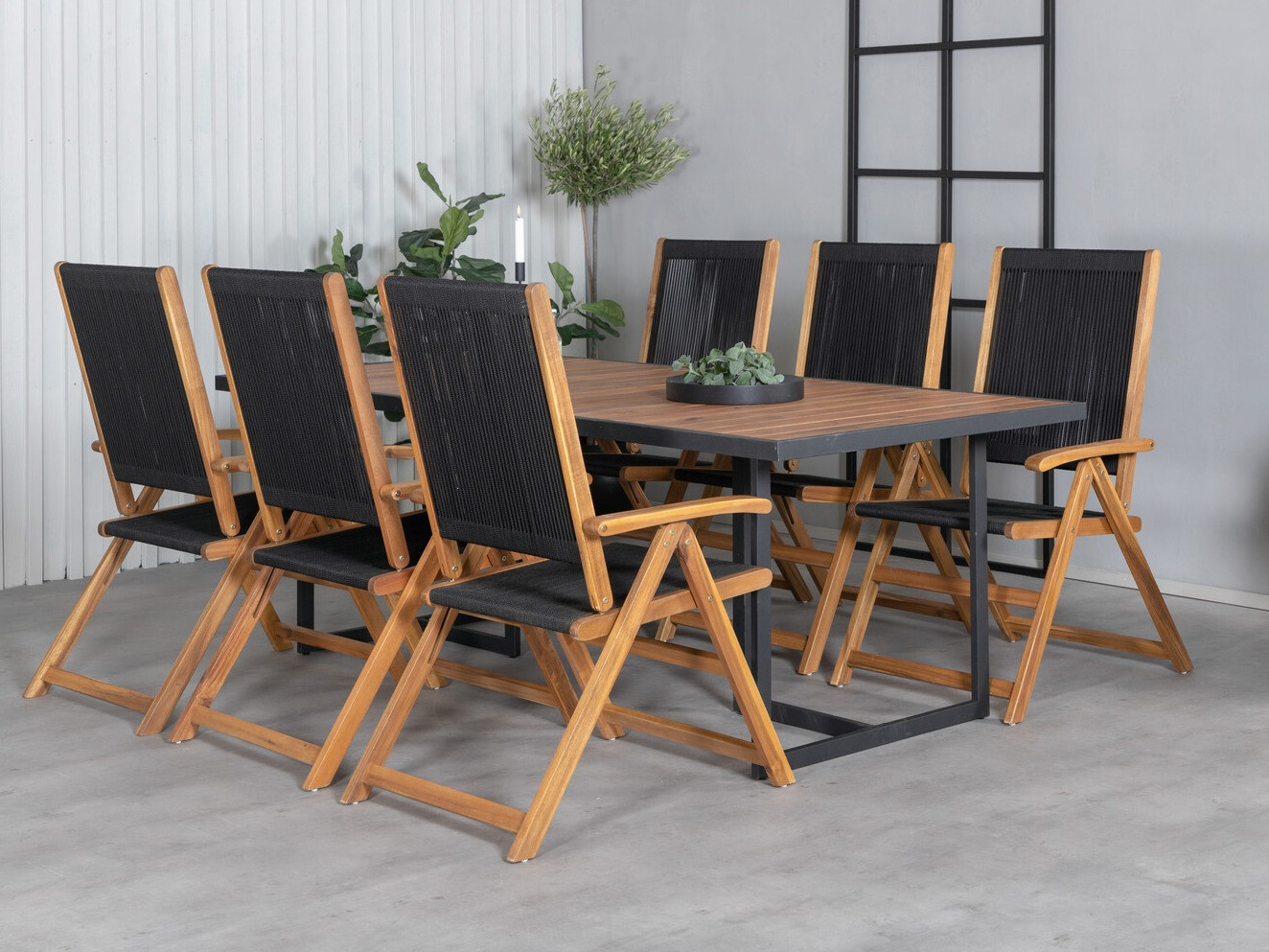 Komplet mize in stolov Dallas 2905