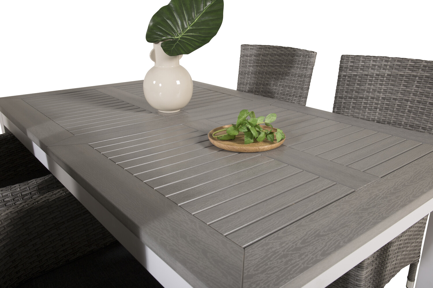 Komplet mize in stolov Dallas 3007 (Siva)